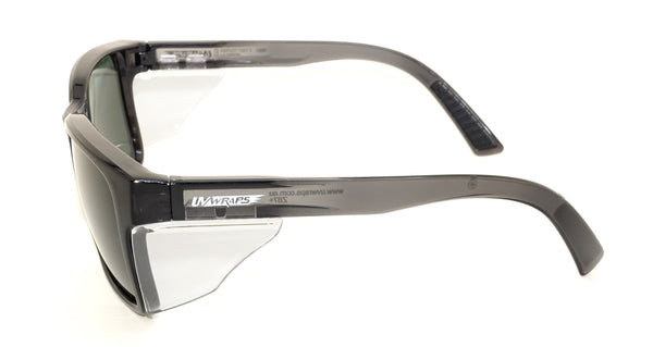 Polarised 6206 Crystal Black frame smoke lens