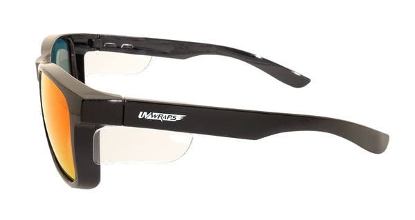 Polarised 6213 Smoke PC lens with Orange Mirror finish